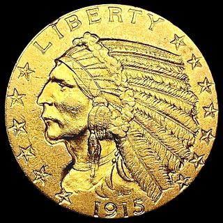 1915 $5 Gold Half Eagle UNCIRCULATED