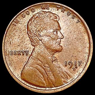 1917-D Wheat Cent CLOSELY UNCIRCULATED