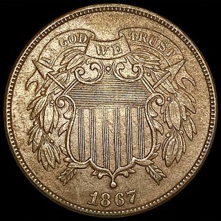 1867 Two Cent Piece HIGH GRADE