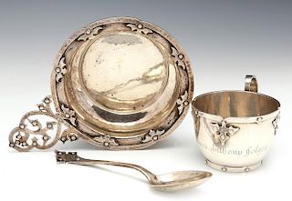 SHREVE & CO 14TH CENTURY PATTERN STERLING ARTICLES