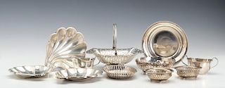 AN ESTATE LOT OF GOOD STERLING SILVER ARTICLES