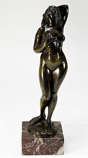 Gyula Maugsch Bronze Sculpture of Orientalist Nude