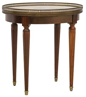 FRENCH LOUIS XVI STYLE BOUILLOTTE-TYPE SIDE TABLE