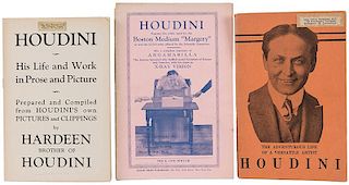 Trio of Booklets on Houdini.