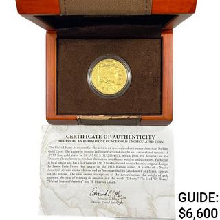 2008-W UNC 1oz Gold American Buffalo Coin  UNC 