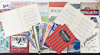 ANTIQUE COLLECTION OF "MARCH" SHEET MUSIC