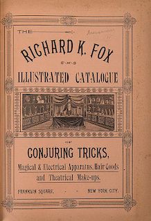 Richard K. Fox Illustrated Catalogue of Conjuring Tricks.
