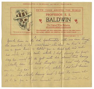 Two Autograph Letters Signed, “Shadow,” and one Typed Letter, to Frederick Eugene Powell.