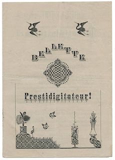 Collection of Antique Conjuring Programs and Handbills.