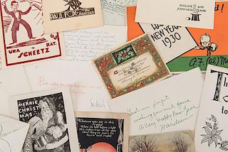 Large Collection of Postcards and Greetings from Magicians and Friends to F.E. Powell or Dr. Grossman.