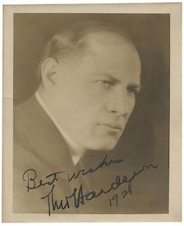 Inscribed and Signed Portrait Photograph. Hardeen, Theo