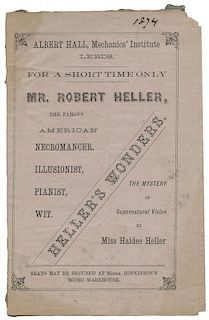 Albert Hall Program. Heller’s Wonders.