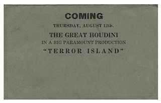 Terror Island Theater Playbill.