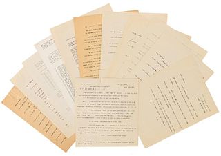 Archive of Nine Servais LeRoy Letters Regarding his Box Escape “La Malle Des Indes.”