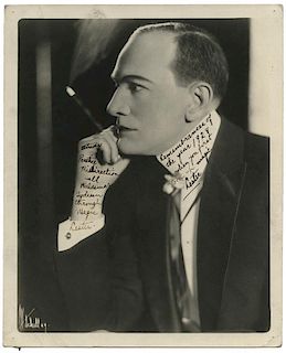 Inscribed and Signed Studio Portrait. The Great Lester (Harry Lester).