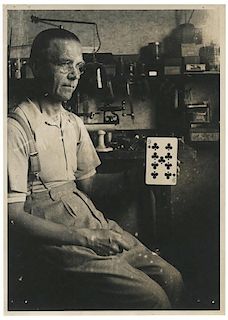 Photo of Martin in His Workshop.