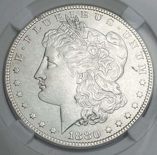 1880-O Morgan Silver Dollar MS63+