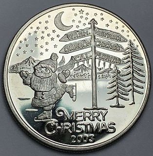 2003 Merry Christmas "For Someone Special" Proof 1 ozt .999 Silver