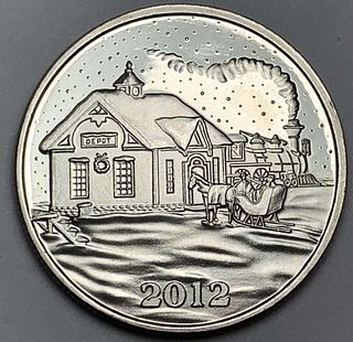 2012 "Best Wishes For Peace & Joy This Holiday Season" 1 ozt .999 Silver