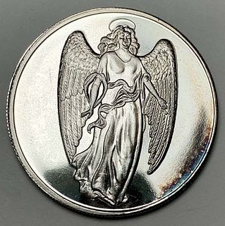 Angel Merry Christmas 1 ozt .999 Silver