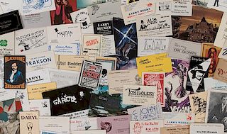 Massive Archive of Over 1,000 Magicians’ Business Cards.