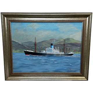  "AUTOLYCUS IN THE CLYDE" OIL PAINTING