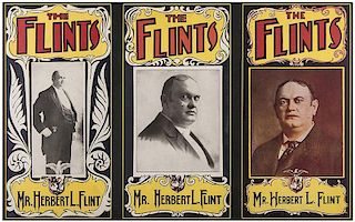 Flint, Herbert L. Triptych of Window Cards.