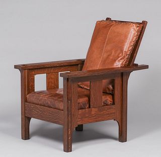 Lifetime Furniture Co One-Slat Morris Chair c1910