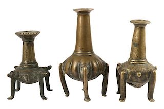 (3) EARLY INDIAN BRONZE VESSELS