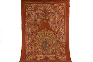 OTTOMAN EMBROIDERED MIHRAB TEXTILE