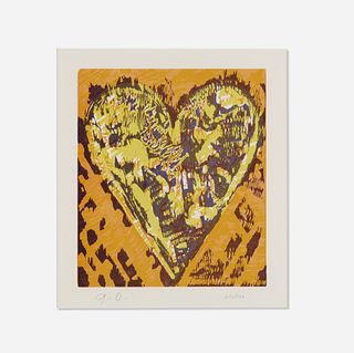 Jim Dine - Woodcut Heart