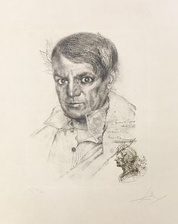 Salvador Dali - Portriat of Picasso
