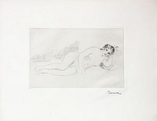 Pierre-Auguste Renoir - Femme Nue Couchee Tournee a