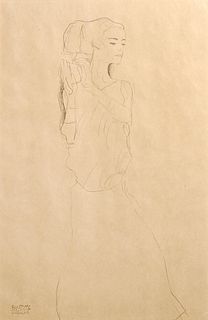 Gustav Klimt (After) - Woman in Gown