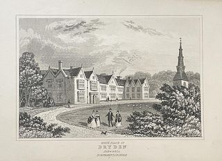 Antique Print Thomas Dugdale - Birthplace of Dryden