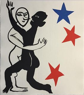 Alexander Calder - Untitled (Couple Under Stars)