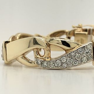 Exquisite Luxury Diamond Infinity Panel Bracelet