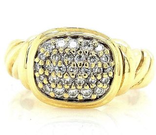 David Yurman Noblesse Diamond Ring 18K