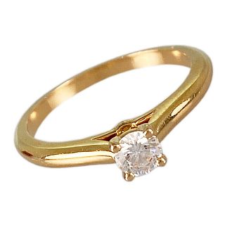 CARTIER SOLITAIRE 18K YELLOW GOLD RING