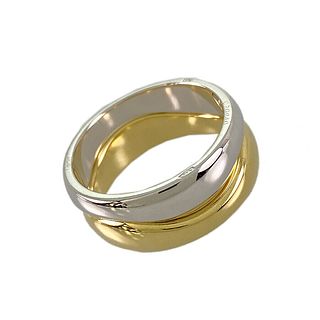 CARTIER LOVE ME 18K YELLOW & WHITE GOLD RING