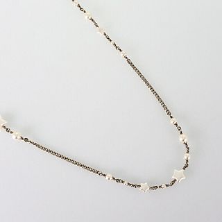 CHANEL COCO MARK FAUX PEARL LONG NECKLACE