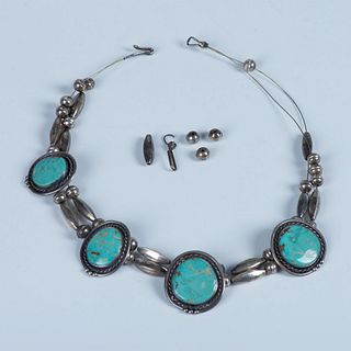 Sterling Silver and Turquoise Necklace