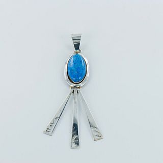 Jackson Sterling Silver and Turquoise Pendant