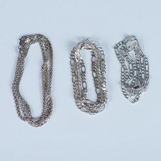 3pc Sterling Silver Chains