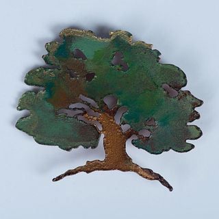 Copper Tree of Life Brooch