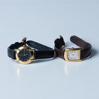 2pc Fendi & Coach Gold-Plated Ladies Watches