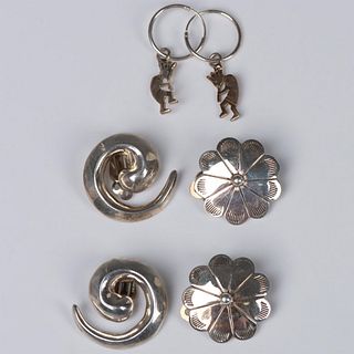 3 Pair of Sterling Silver Earrings