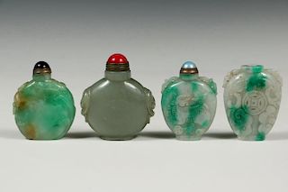 (4) CHINESE SNUFF BOTTLES