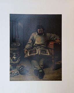 Gustave Corbet - Marc Trapadoux Examinant un livre(After)