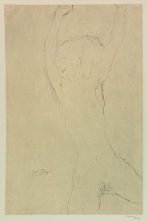 Gustav Klimt - Study for the Bride (Stretching)